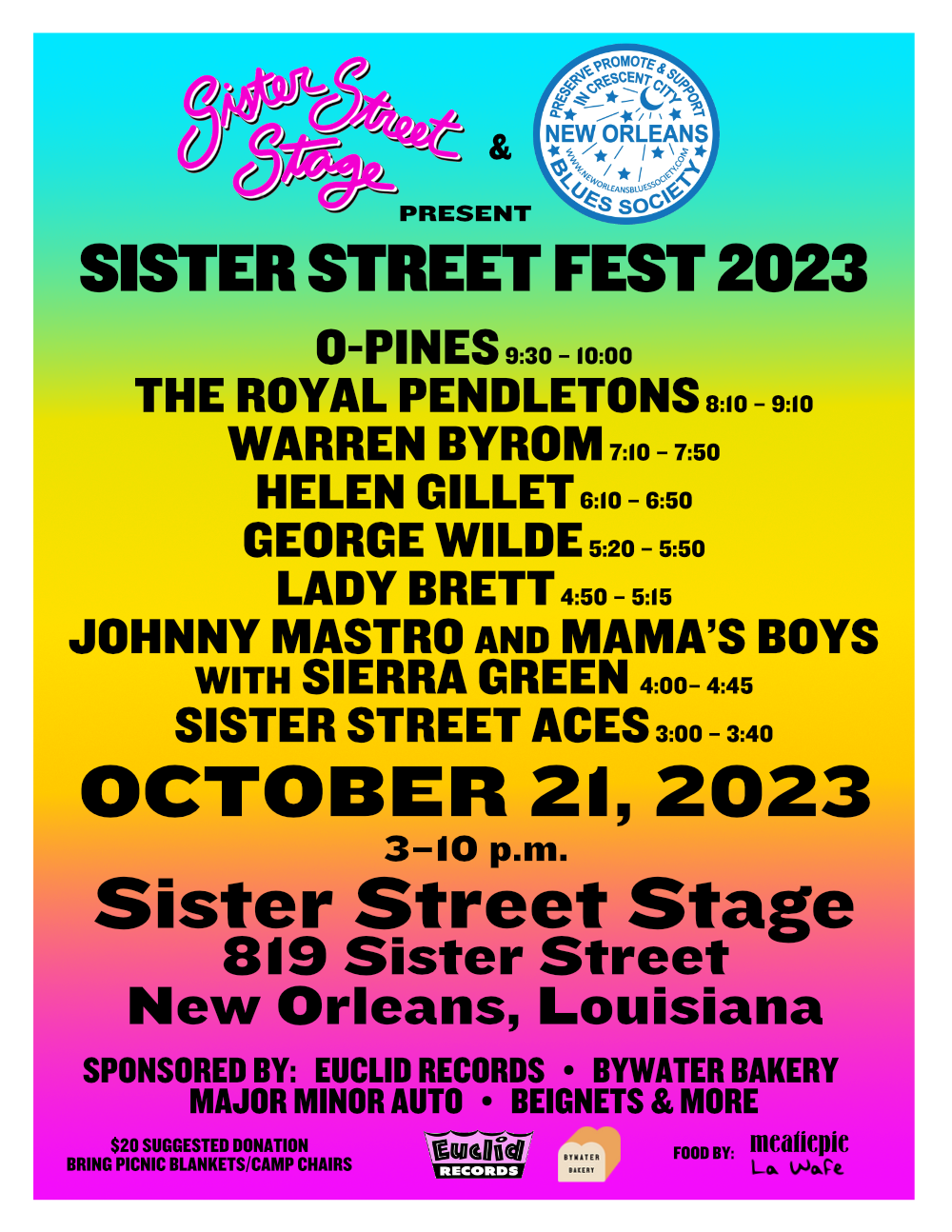 October 21, 2023 on the Sister Street Stage